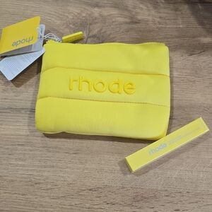 RHODE Vibrant Yellow Clutch And Peptide Lip Tint LEMONTINI